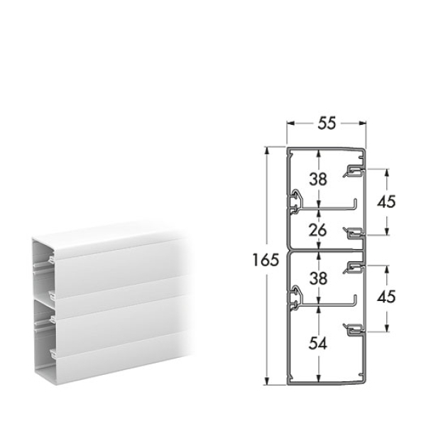 Кабельный канал Schneider Electric 165х55