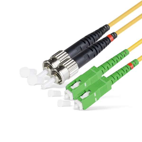 Оптический патч корд SC/APC-ST/UPC SM 9/125 Duplex  1 м