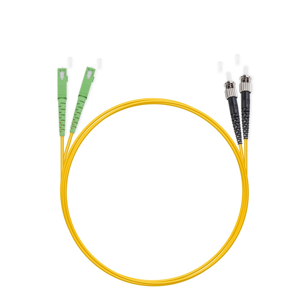 Оптический патч корд SC/APC-ST/UPC SM 9/125 Duplex  1 м