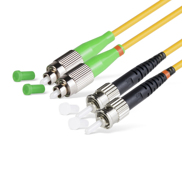 Оптический патч корд FC/APC-ST/UPC SM 9/125 Duplex  1 м