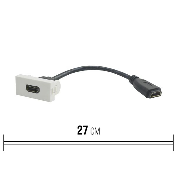 HDMI с лицевой панель 45х22.5 mm.