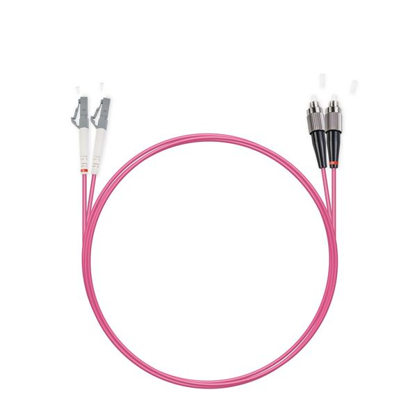 Патч Корд Оптоволоконный FC/UPC-LC/UPC MM OM4 50/125 Duplex 3.0мм 1 м