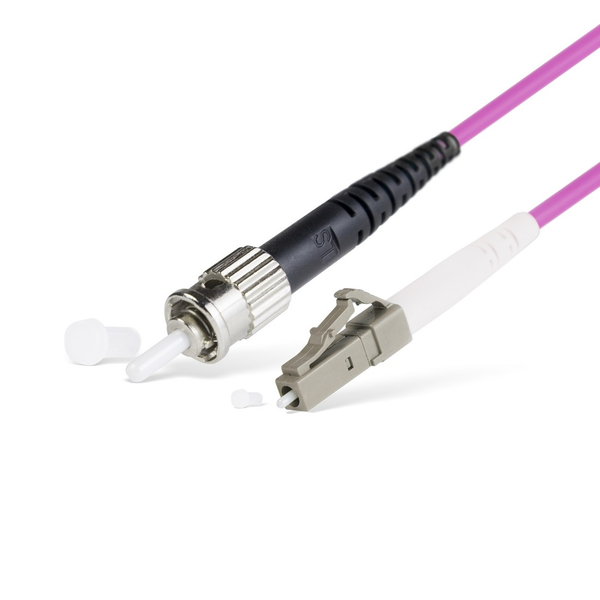 Оптический Патч Корд LC/UPC-ST/UPC MM OM4 50/125 Simplex 3.0мм 1 м