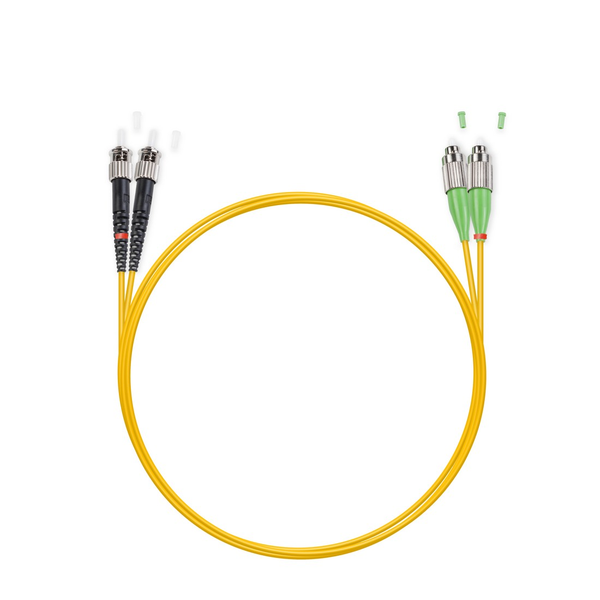 Оптический патч корд FC/APC-ST/UPC SM 9/125 Duplex  1 м