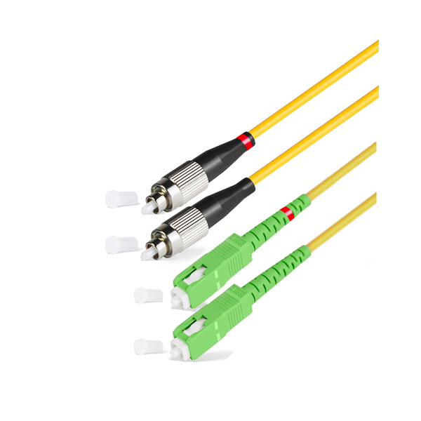 Оптический патч корд SC/APC-FC/UPC SM 9/125 Duplex  1 м