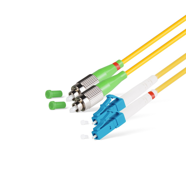Оптический патч корд FC/APC-LC/UPC SM 9/125 Duplex  1 м